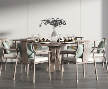 New Chinese Style Dining Table And Chairs-ID:793569141