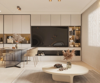 Modern Wabi-sabi Style A Living Room-ID:867516998