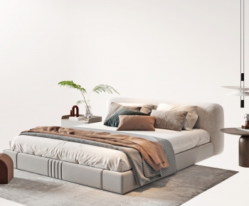 Modern Double Bed-ID:664840948