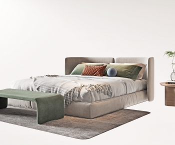 Modern Double Bed-ID:640630018