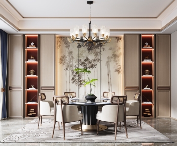 New Chinese Style Dining Room-ID:872576008