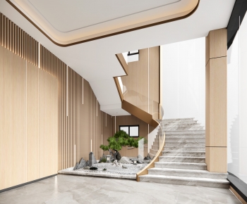 Modern New Chinese Style Stairwell-ID:392050037