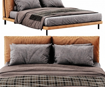 Modern Double Bed-ID:463610893