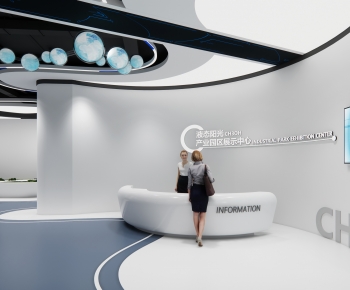 Modern Exhibition Hall-ID:810291051