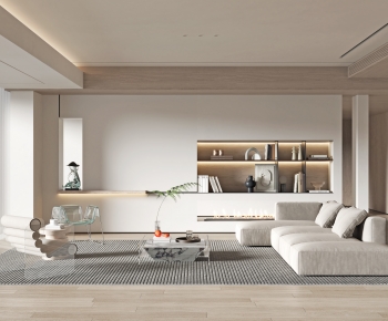 Modern Wabi-sabi Style A Living Room-ID:579808956