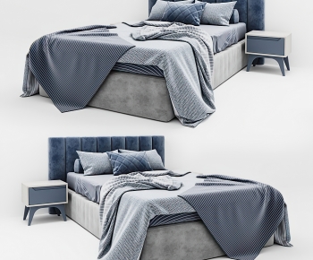 Modern Double Bed-ID:558522945