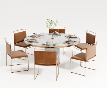 Modern Dining Table And Chairs-ID:688640125