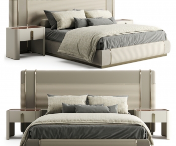 Modern Double Bed-ID:814614068