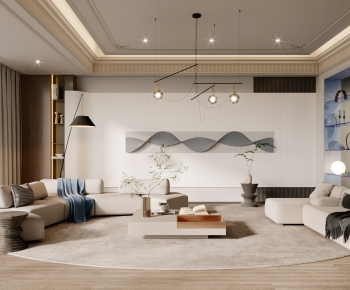 Wabi-sabi Style A Living Room-ID:812637093