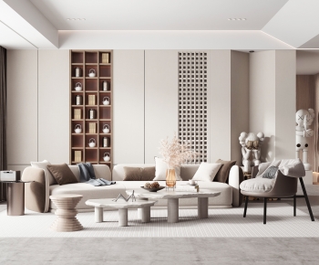 Wabi-sabi Style A Living Room-ID:598185062