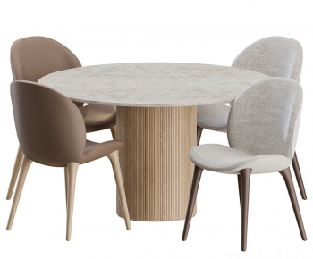 Modern Nordic Style Dining Table And Chairs-ID:900511038