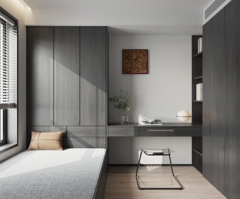 Modern New Chinese Style Bedroom-ID:386668923