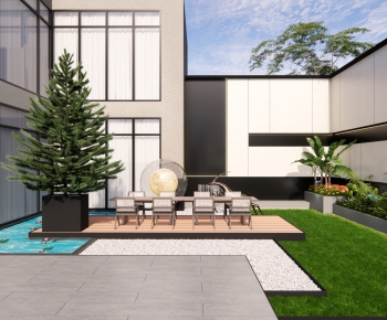 Modern Courtyard/landscape-ID:546664954