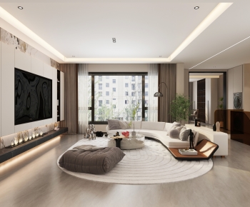 Modern A Living Room-ID:522524124