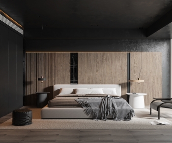 Modern Wabi-sabi Style Bedroom-ID:280824903