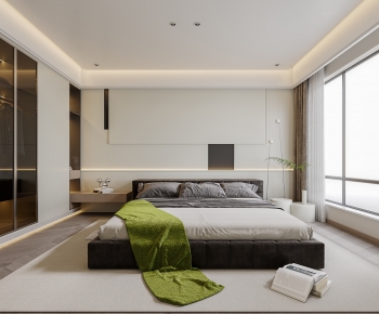 Modern Wabi-sabi Style Bedroom-ID:936048032