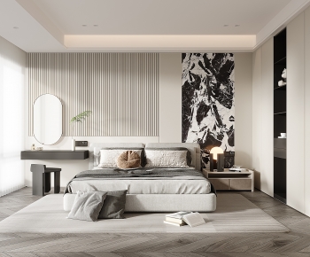 Modern Wabi-sabi Style Bedroom-ID:635102992