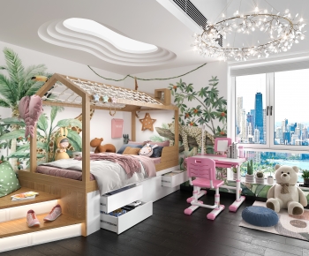 Modern Girl's Room Daughter's Room-ID:366785058