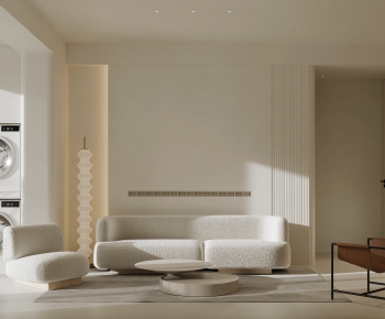 Modern Wabi-sabi Style A Living Room-ID:964092971