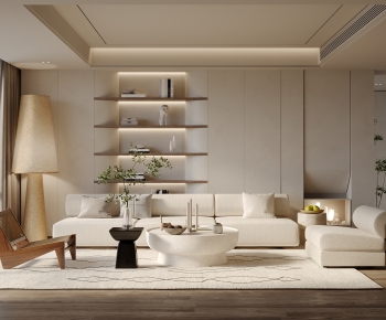 Wabi-sabi Style A Living Room-ID:587034943