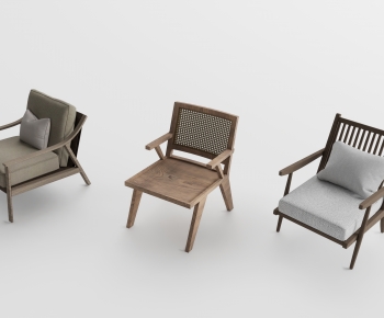 Wabi-sabi Style Lounge Chair-ID:178361891