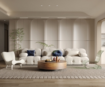 Wabi-sabi Style A Living Room-ID:952706106