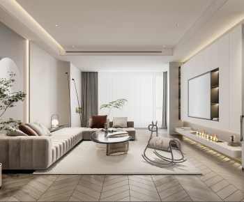 Modern A Living Room-ID:886672972