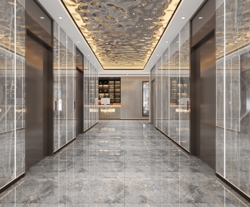 Modern Corridor Elevator Hall-ID:322555078