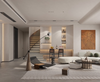 Wabi-sabi Style A Living Room-ID:724165924