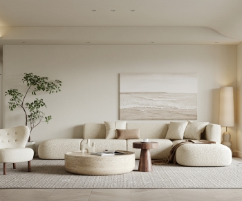 Wabi-sabi Style A Living Room-ID:668668033