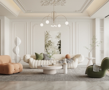 French Style A Living Room-ID:498888024