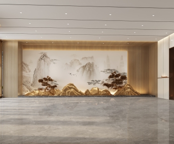 New Chinese Style Lobby Hall-ID:221332074