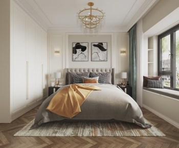 Simple European Style Bedroom-ID:405611998