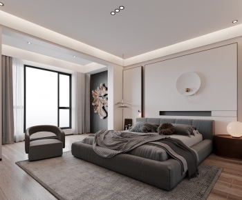 Modern Wabi-sabi Style Bedroom-ID:635781054