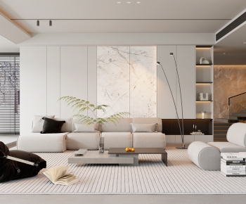Modern A Living Room-ID:866890912