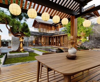 Chinese Style Courtyard/landscape-ID:347165113