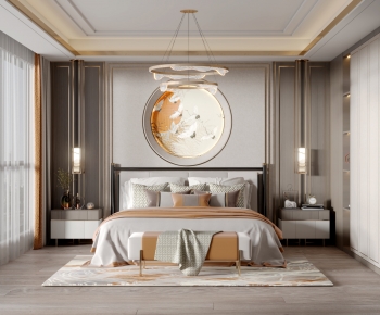 New Chinese Style Bedroom-ID:657371047