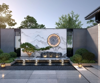 New Chinese Style Courtyard/landscape-ID:834074026