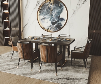 New Chinese Style Dining Table And Chairs-ID:736231095