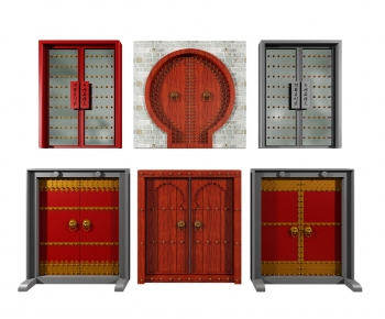 Chinese Style Double Door-ID:603357085