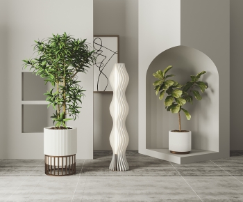 Modern Potted Green Plant-ID:868428956