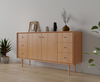 Nordic Style Side Cabinet-ID:570965058