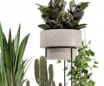 Modern Potted Green Plant-ID:565177929