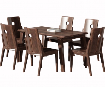 New Chinese Style Dining Table And Chairs-ID:387836939