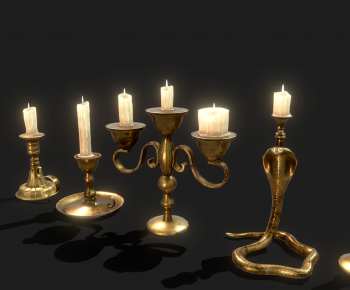 Simple European Style Candles/Candlesticks-ID:923314099