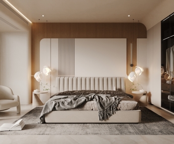 Modern Wabi-sabi Style Bedroom-ID:245239978