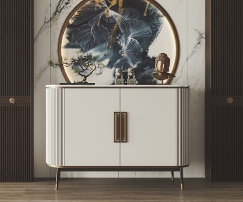 New Chinese Style Entrance Cabinet-ID:768017058