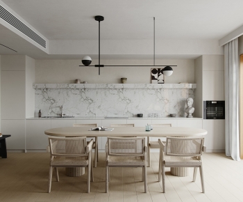 Modern Wabi-sabi Style Dining Room-ID:453486921