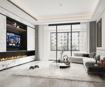 Modern A Living Room-ID:972747095