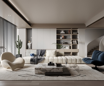 Wabi-sabi Style A Living Room-ID:843195926